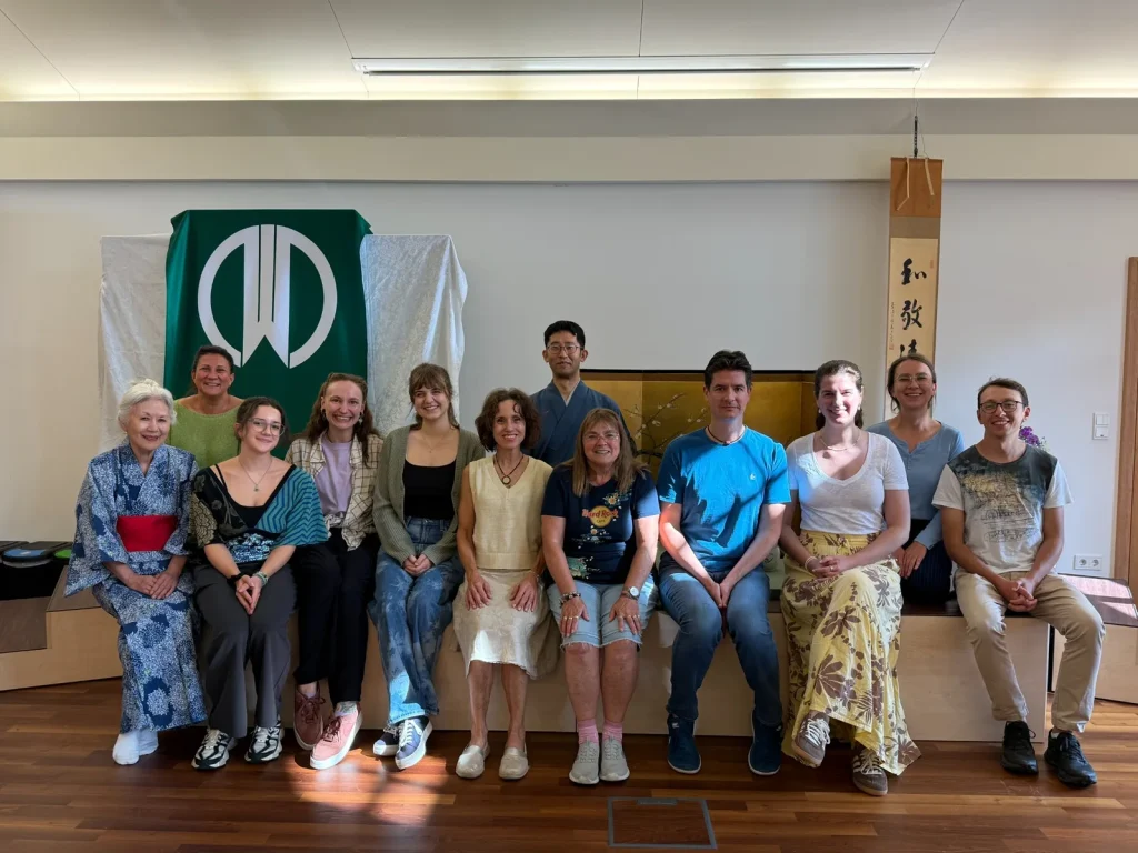 Group photo after the adult Chanoyu session in Kitzbühel.